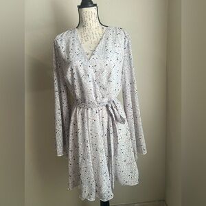 Elegant Gray Midi Dress